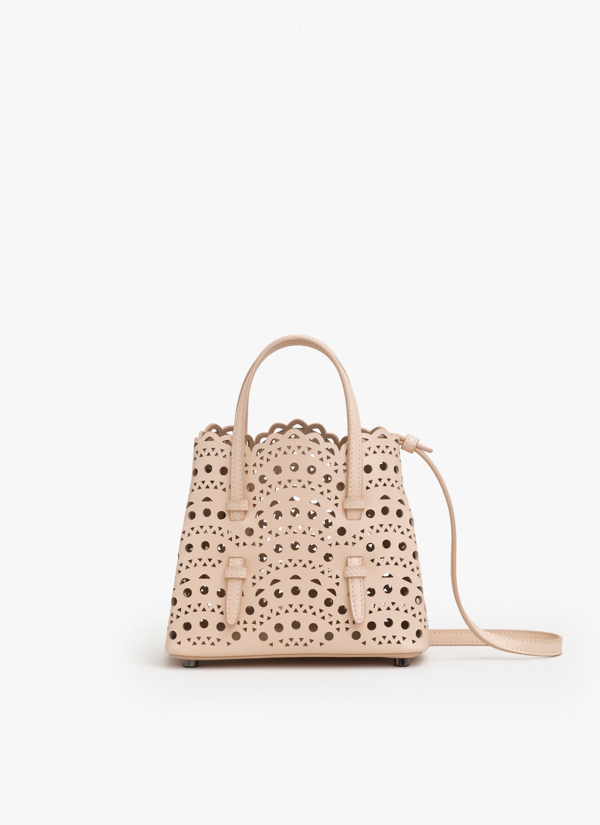 MINA 16 BAG IN VIENNE WAVE CALFSKIN ALAÏA NUDE MINA 16 BAG IN VIENNE WAVE CALFSKIN